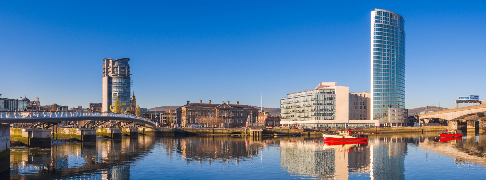 Belfast river panorama Credit: Shutterstock_Mcimage