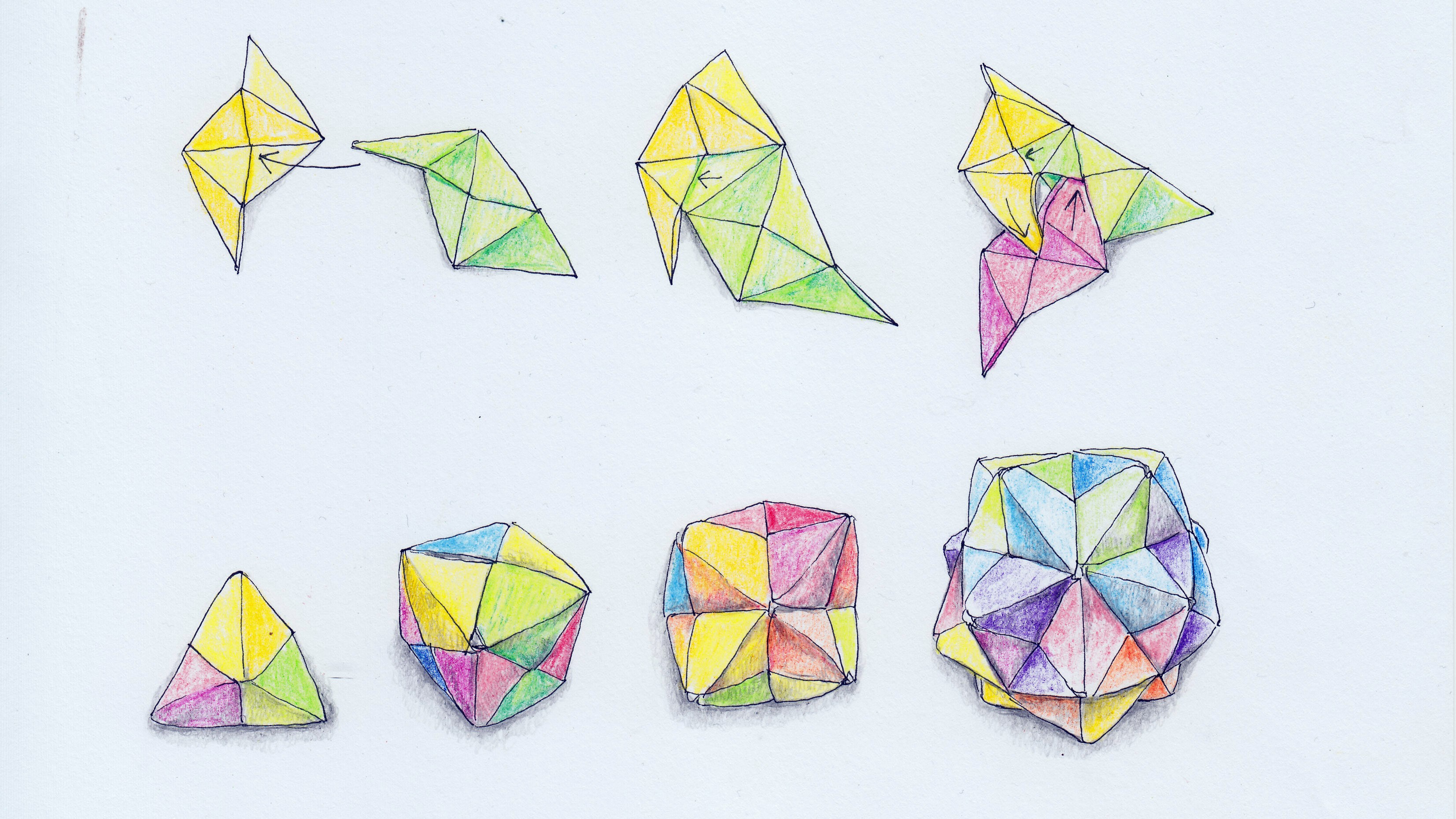 Origami Virus Multi Pieces