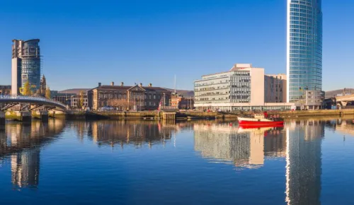 Belfast river panorama