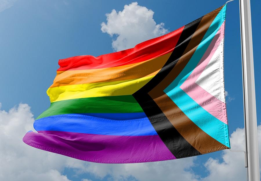 Progress LGBTQ Pride rainbow flag shutterstock RutySoft