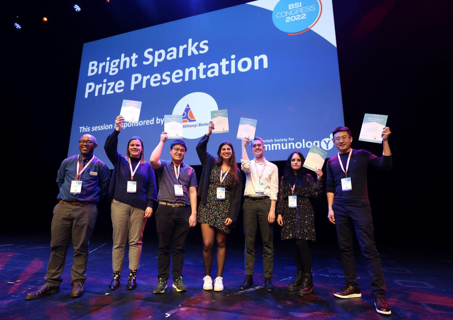 BSI Congress 2022 Bright Sparks in Immunology winners