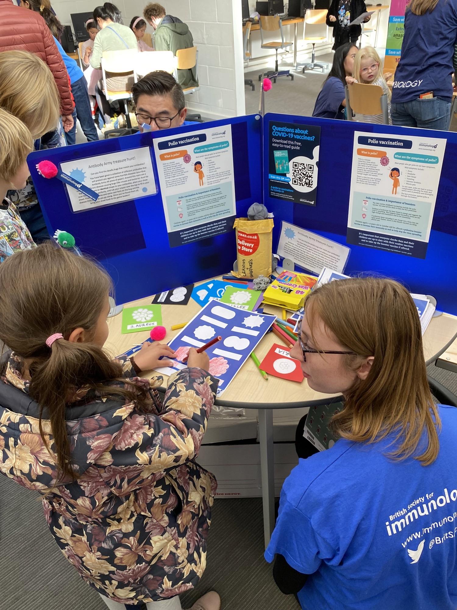 Holly Acford-Palmer at the Cambridge Big Biology Day