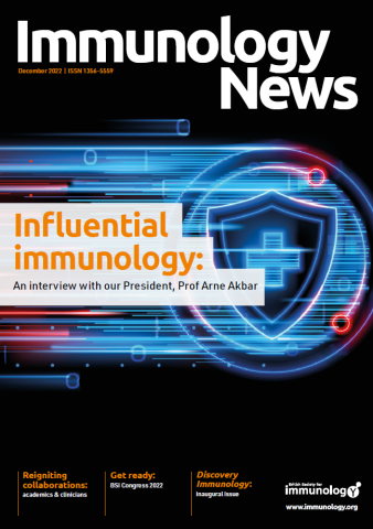 Front cover Immunology News Dec 2022