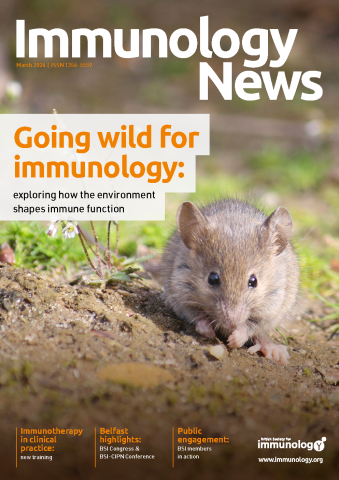 Front cover of Immunology News March 2024