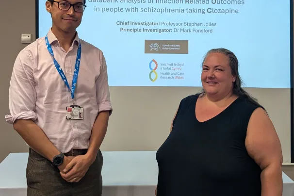 Dr Mark Ponsford and Cara Jenkins of the SIROC team.